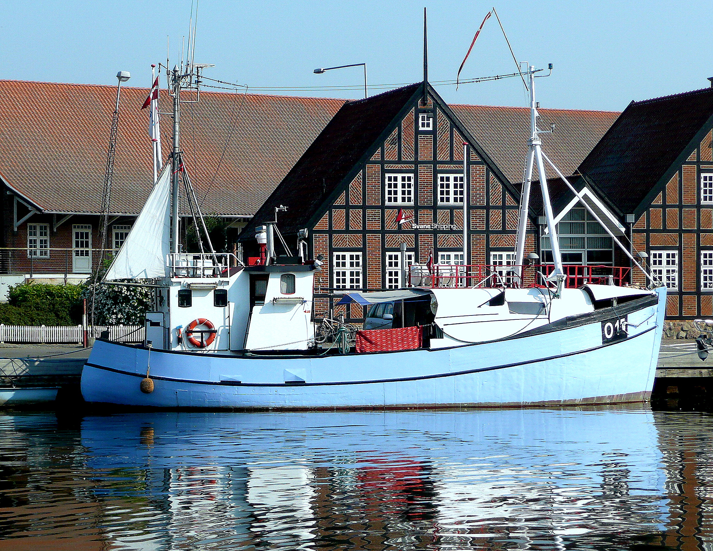 Bateau au port de Kolding Bateau au port de Kolding