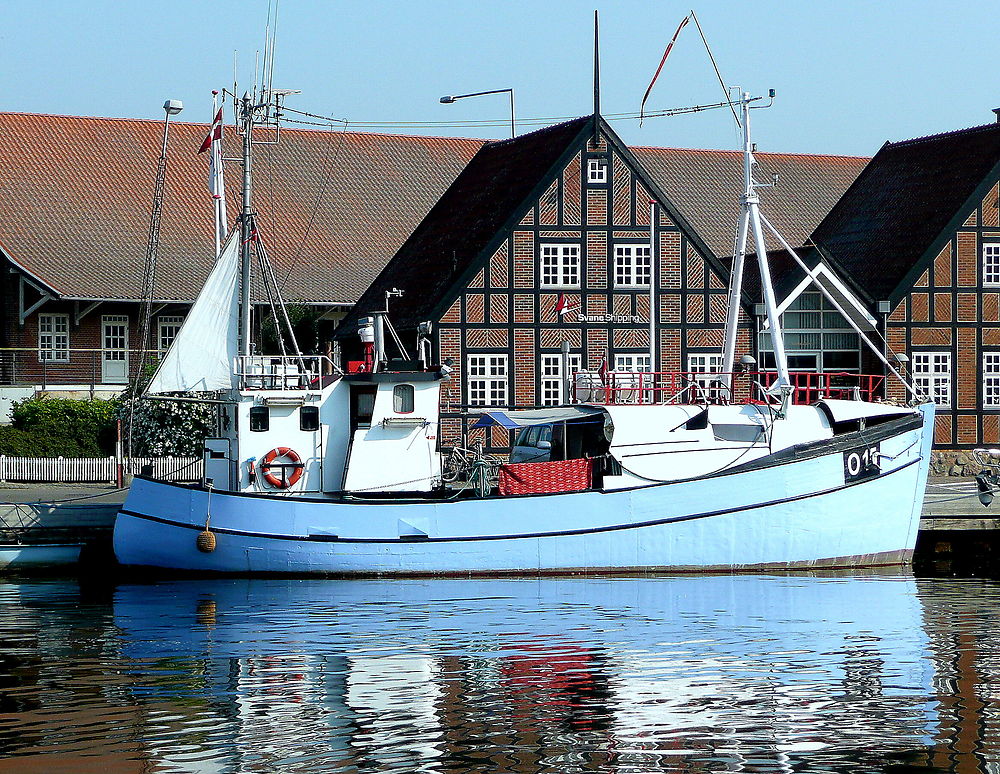 Bateau au port de Kolding