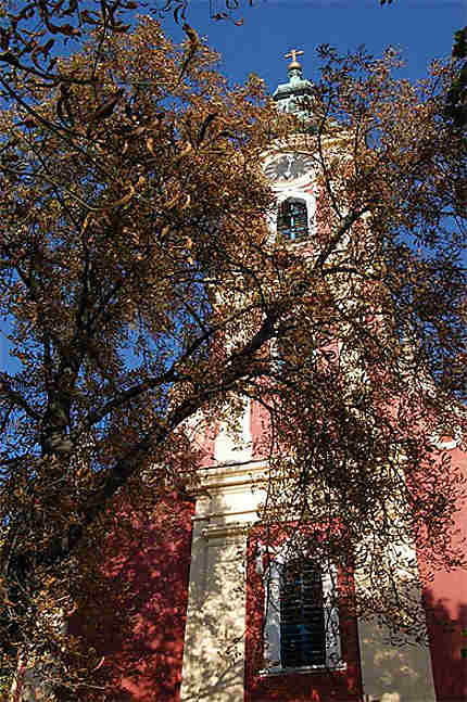 Eglise serbe de Szentendre en automne