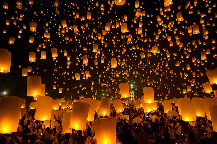 Loy Krathong, festival des lanternes en Thaïlande