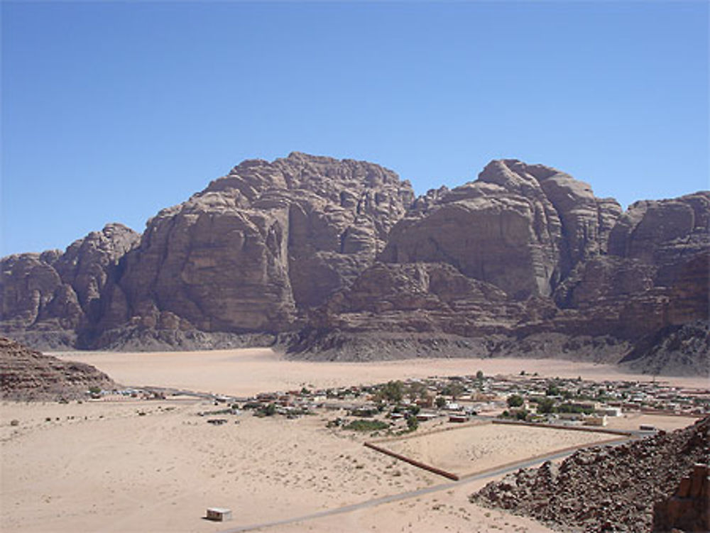 Vue du village de Rum