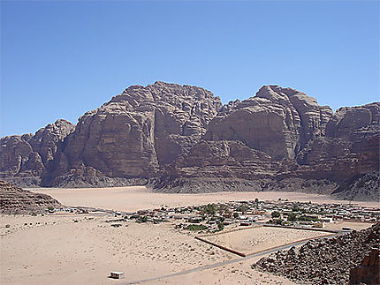 Vue du village de Rum