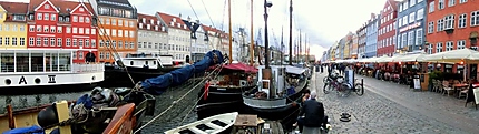Panorama de Nyhavn le vieux port