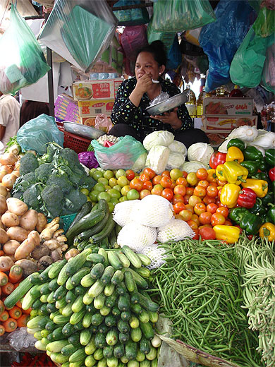 Légumes au Psar Chaa Légumes au Psar Chaa