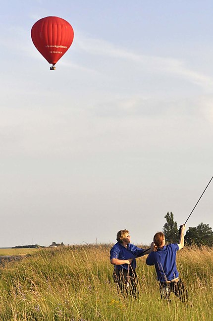 Atterrissage en montgolfière 