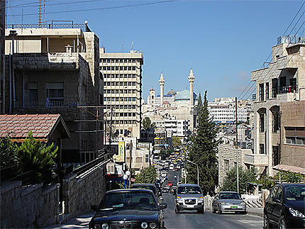 Vue d'Amman avec la mosquée du Roi Abdallah I