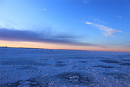 Mer de glace au large de Tallinn
