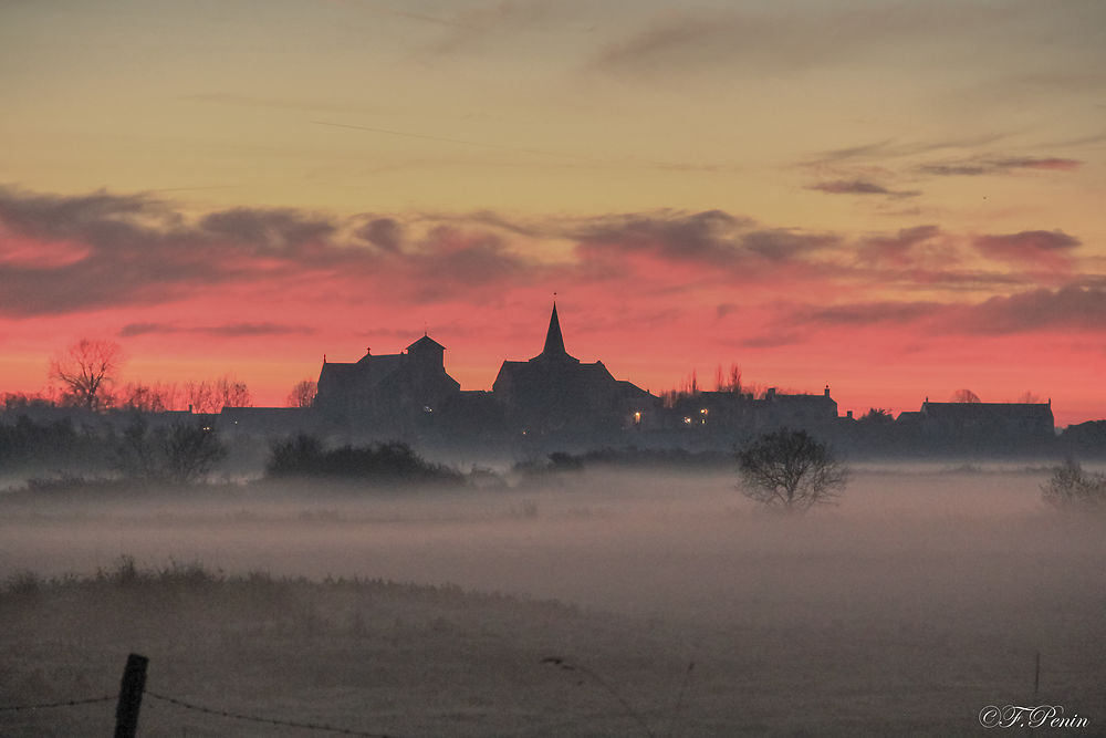 Sallertaine un petit matin d'hiver