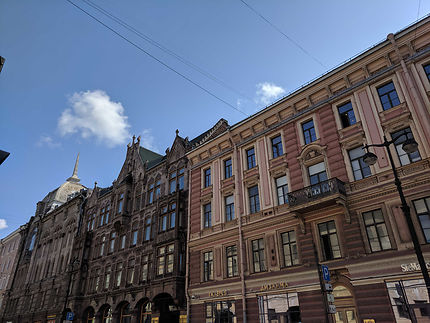 Rue du centre ville de Saint-Pétersbourg