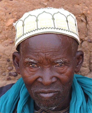 Vieux malien à Songho Vieux malien à Songho