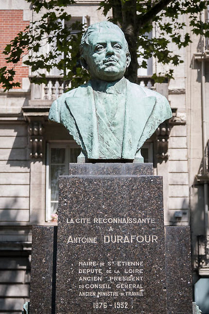 St-Etienne, buste d'Antoine Durafour 