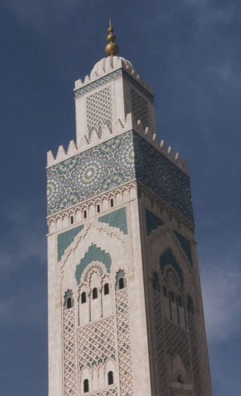 Minaret De La Grande Mosquée Hassan Ii Mosquée Mosquée Hassan Ii