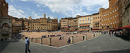 Toscane, Sienne, Piazza del Campo