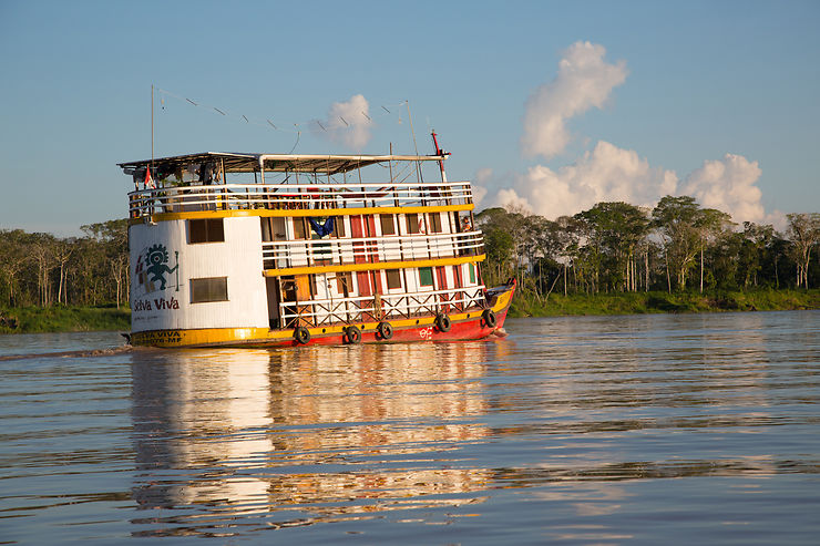 Sur l'Amazone entre Belém et Manaus