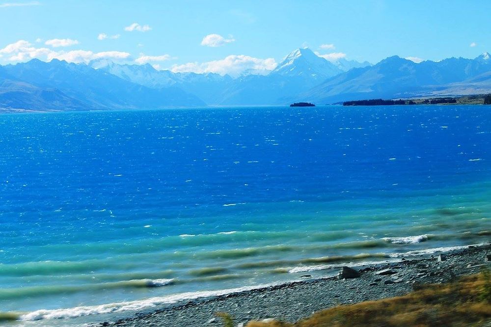 Mt. Cook et le lac Pukaki