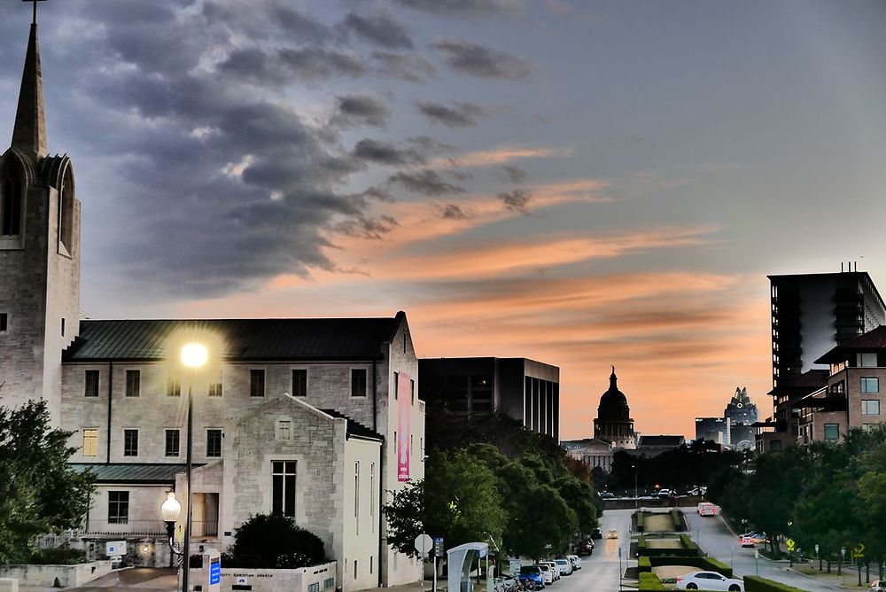 Crépuscule sur Austin Texas