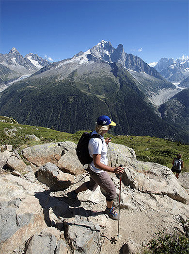 Randonnée sur le balcon du Mont-Blanc