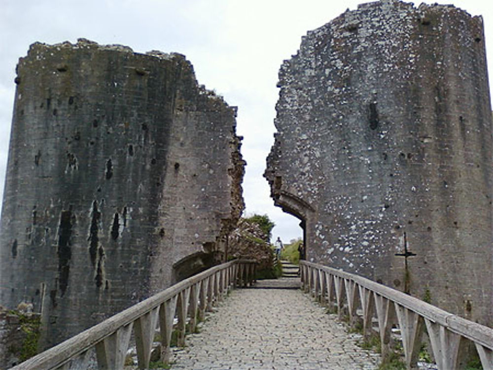 Porte d'entrée du Château de Corfe