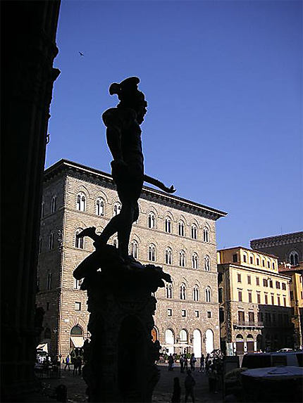 Ombre sur la Piazza della Signoria