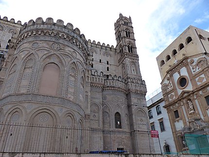 Arrière de la cathédrale de Palerme 