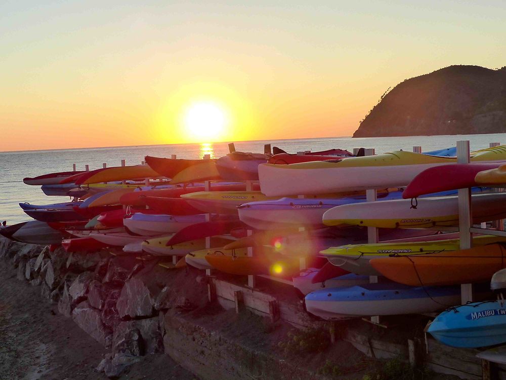 Coucher de soleil à Levanto