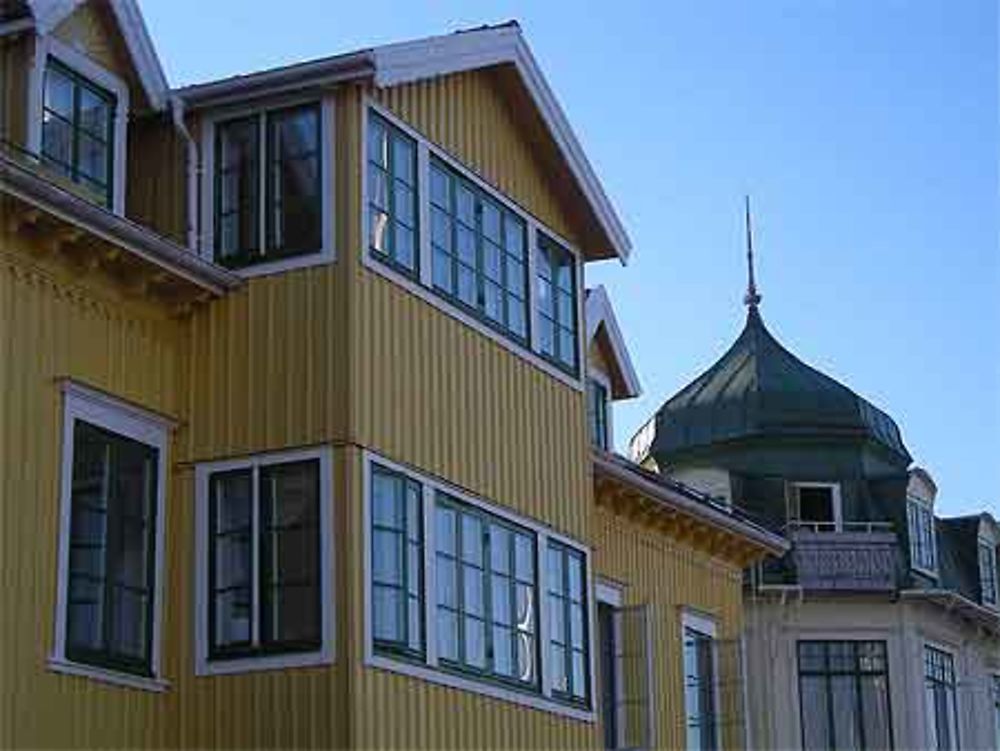 Façade sur le port de Marstrand