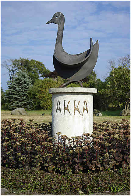 Smygehuk - La statue de l'oie Akka
