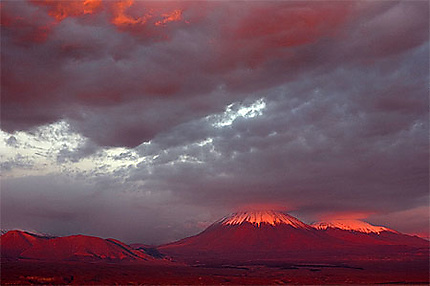 Coucher de soleil à San Pedro de Atacama