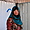 Portrait de femme, marché d'Och à Bichkek