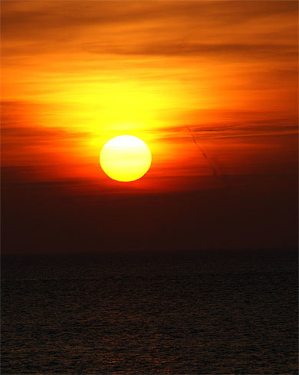 Coucher de soleil en Manche