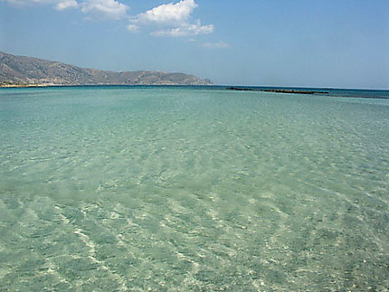 La mer à Elafonissi