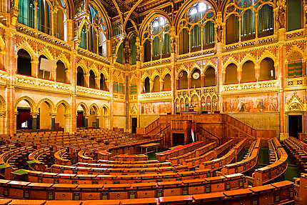Salle de l'Assemblée nationale de Hongrie