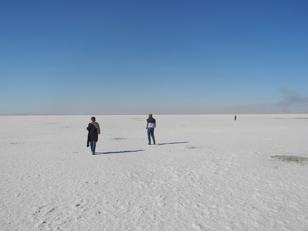 Lac salé du Tuz-Golu en Turquie