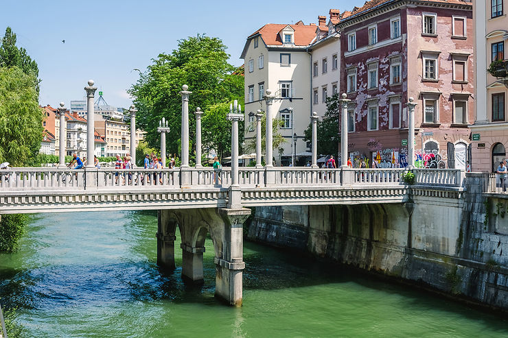 Ljubljana, le long de la rivière Ljubljanica