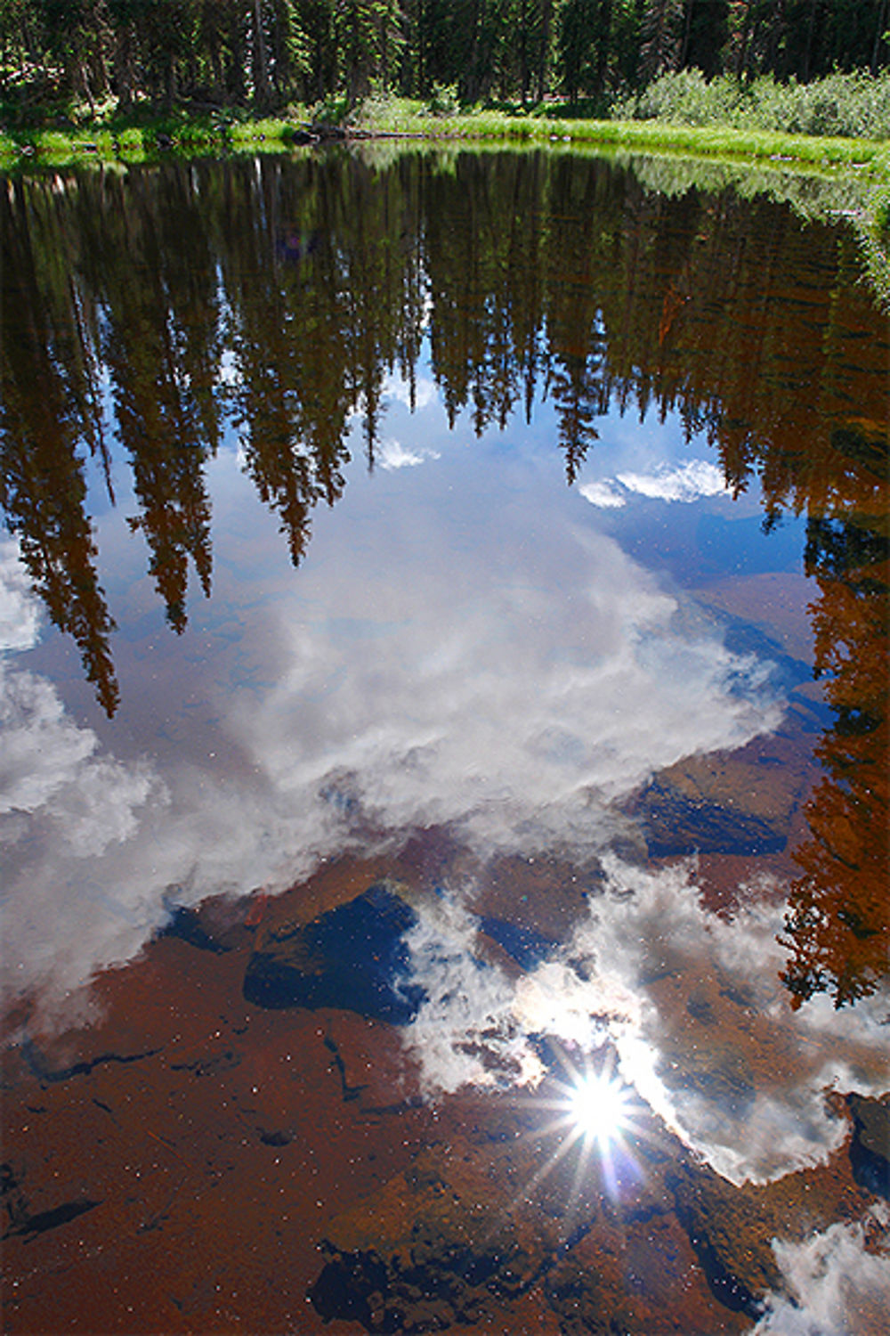 Reflexion dans un lac de Grand Mesa.