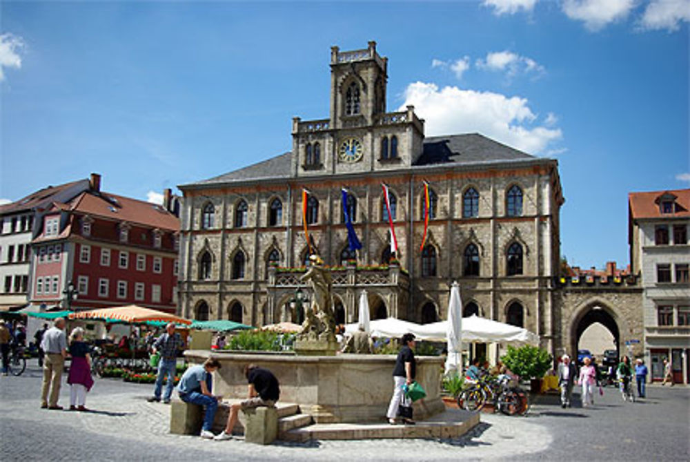 L'hôtel de ville de Weimar