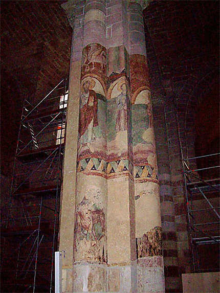 Fresque murale romane