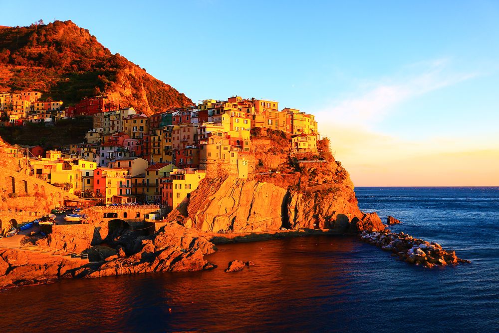 Coucher de soleil à Manarola