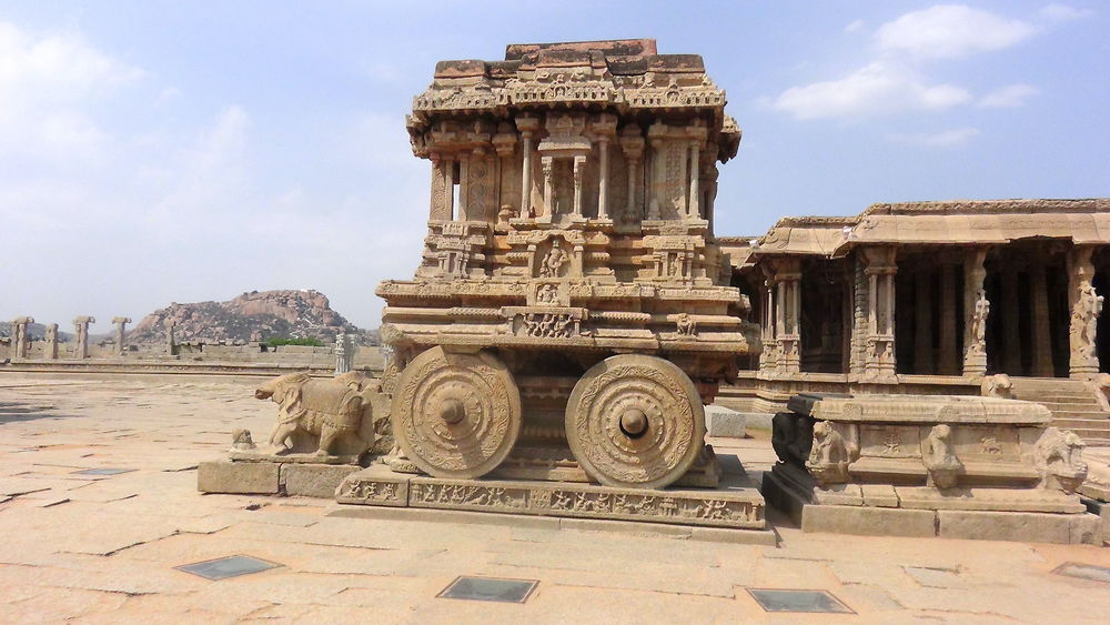 Chariot de pierre, Hampi