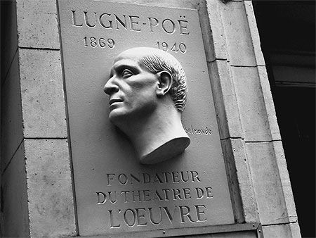 Buste de Lugné Poë par Paul Belmondo