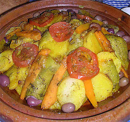 Tajines de légumes à Aït-Ben-Hadou