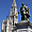 Statue de Rubens et cathédrale, place Verte, Anvers