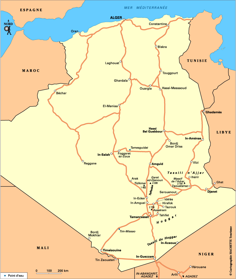 Carte Algérie / Plan Algérie