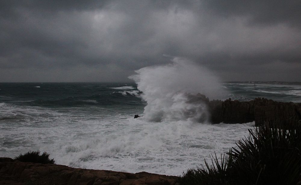 Tempête sur El Haouaria plage