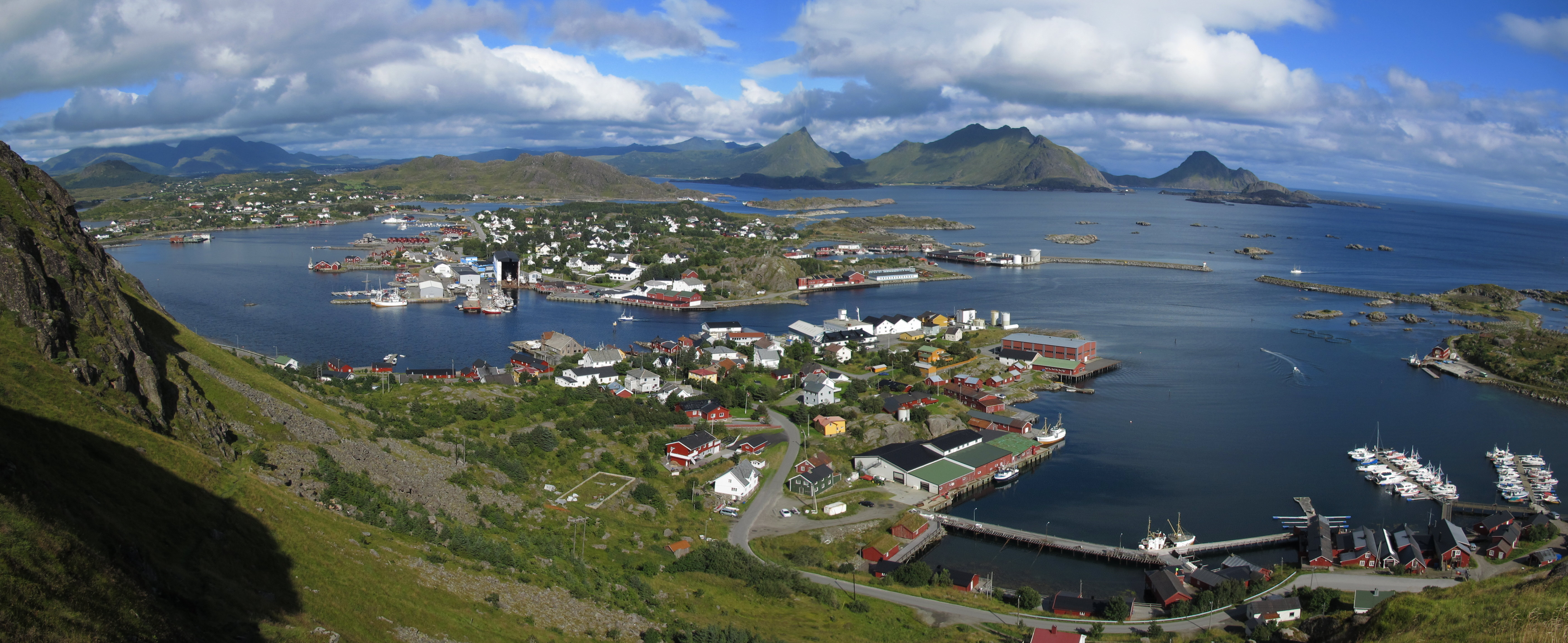 Ballstad depuis Fløya Ballstad depuis Fløya