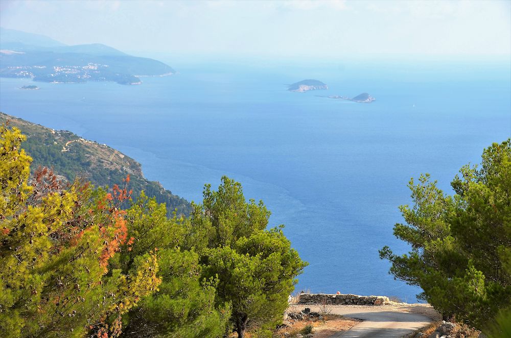 Vue du sommet du Mont Srd à Dubrovnik