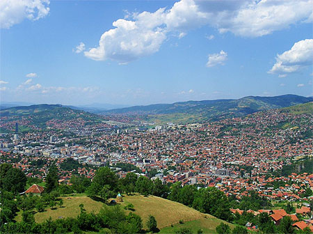 Vue sur Sarajevo Vue sur Sarajevo