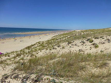 Dunes et plage au Porge-Océan