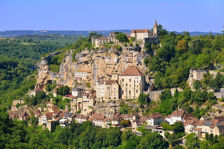 Rocamadour, vallée de la Dordogne (Lot)