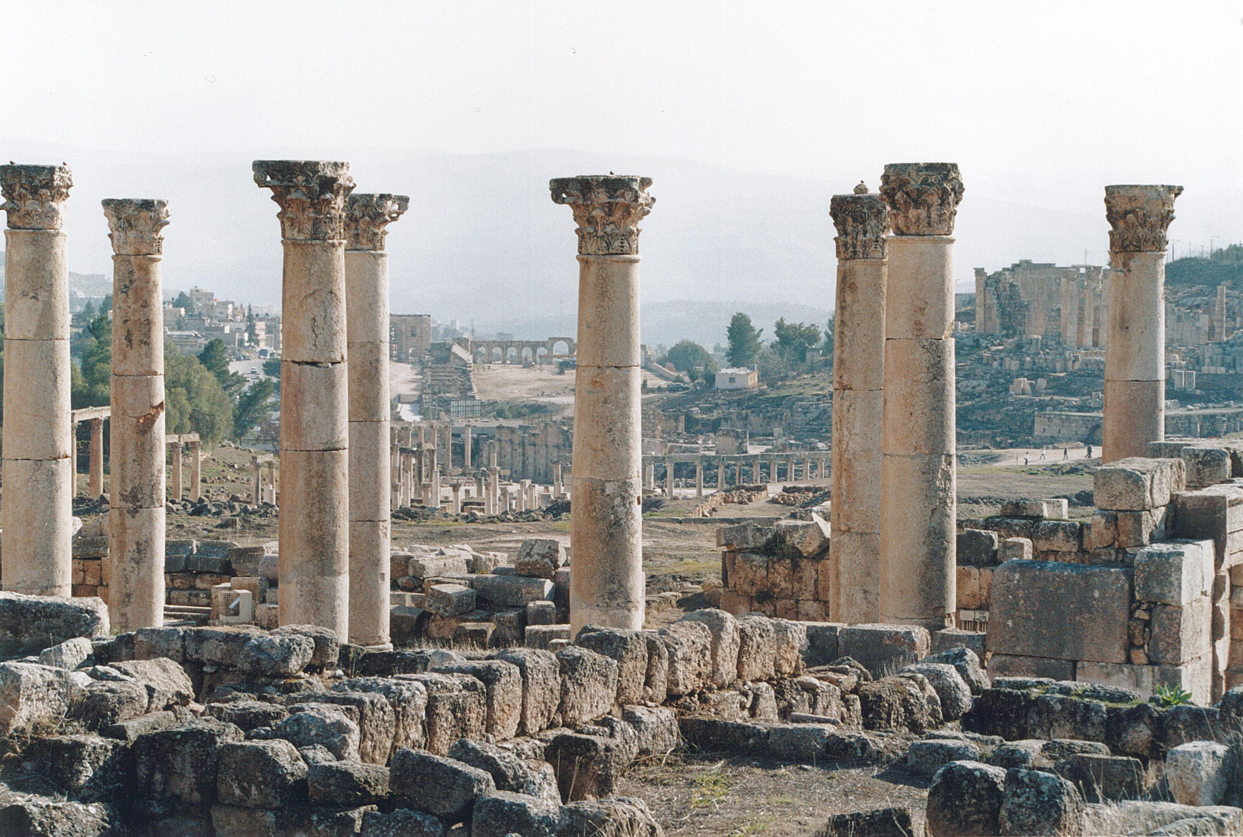 Vestiges romains de Jerash Vestiges romains de Jerash